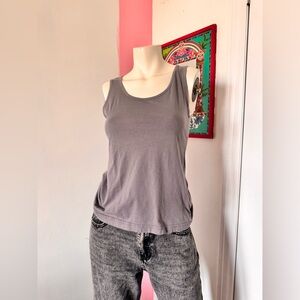 Gray Sleeveless Top